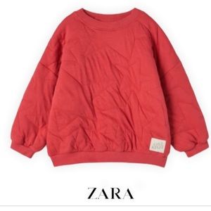 Zara quilted star sweatshirt